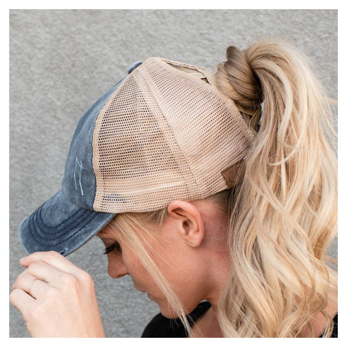 CC Multi Level Criss-Cross Pony Cap