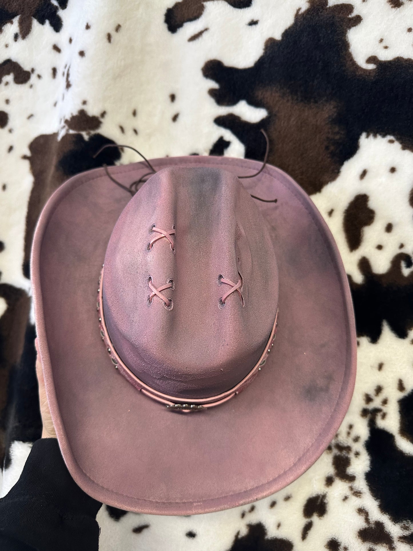 Purple Distressed Hat