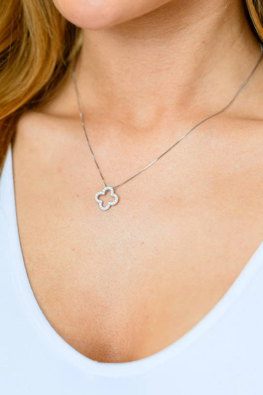 Pure Luck Sterling Silver Pendant Necklace