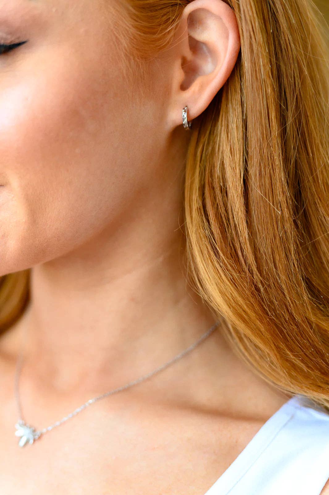 About Time Hammered Sterling Silver Earrings