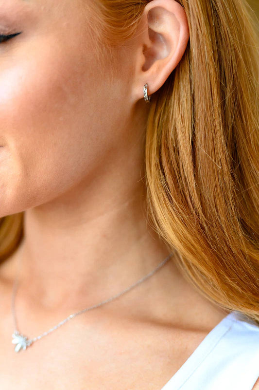 About Time Hammered Sterling Silver Earrings