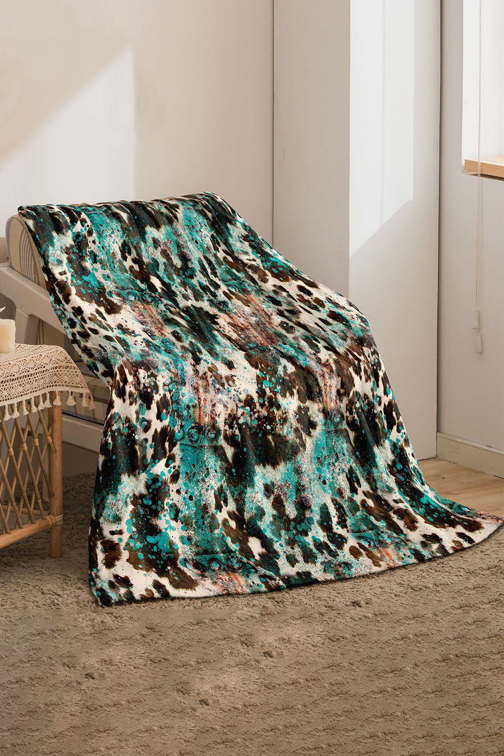 Blue Western Blanket
