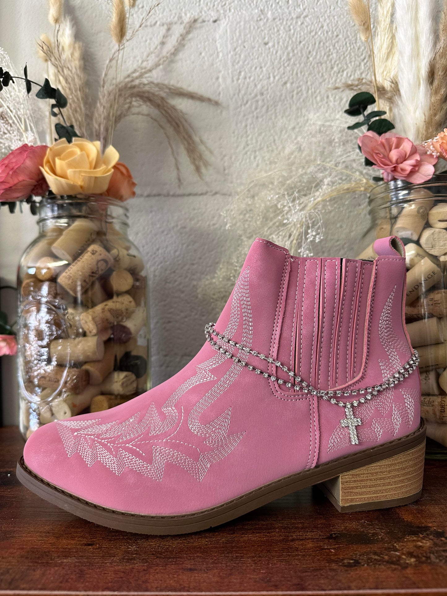 Cross Charm Boot Belt