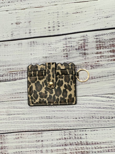 Dark Tan Keychain Wallet