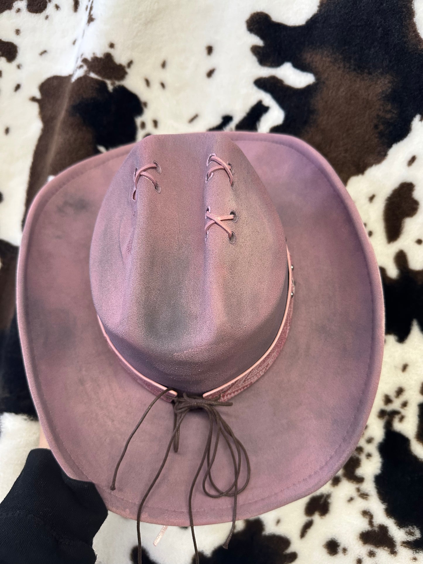 Purple Distressed Hat