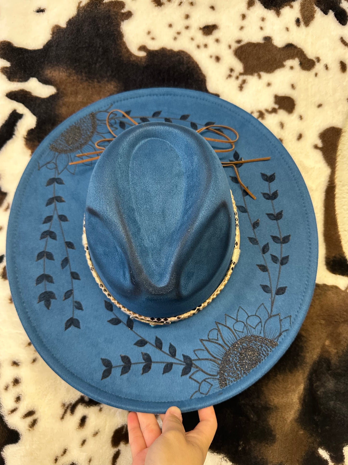 Blue Sunflower Hat