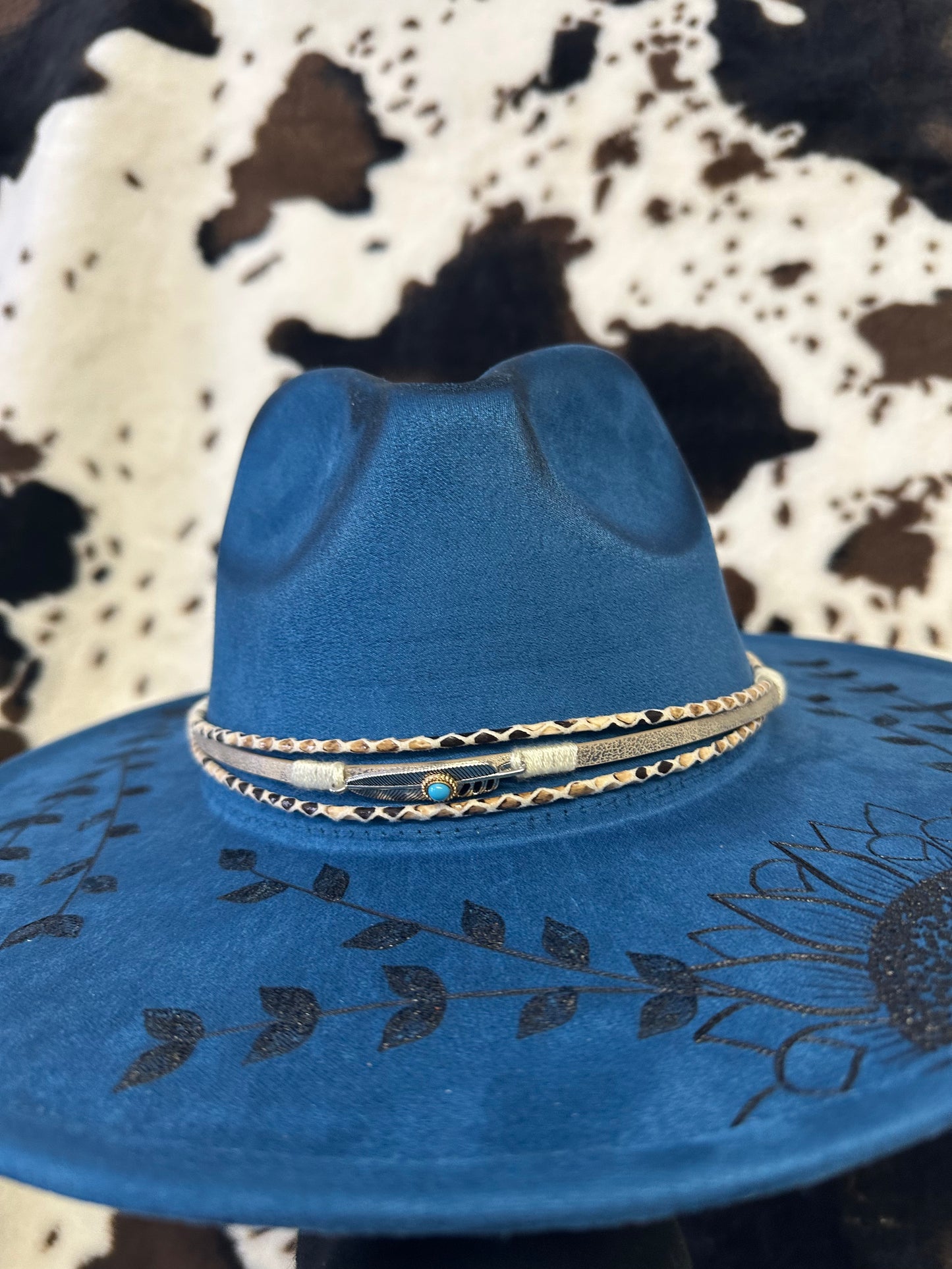 Blue Sunflower Hat