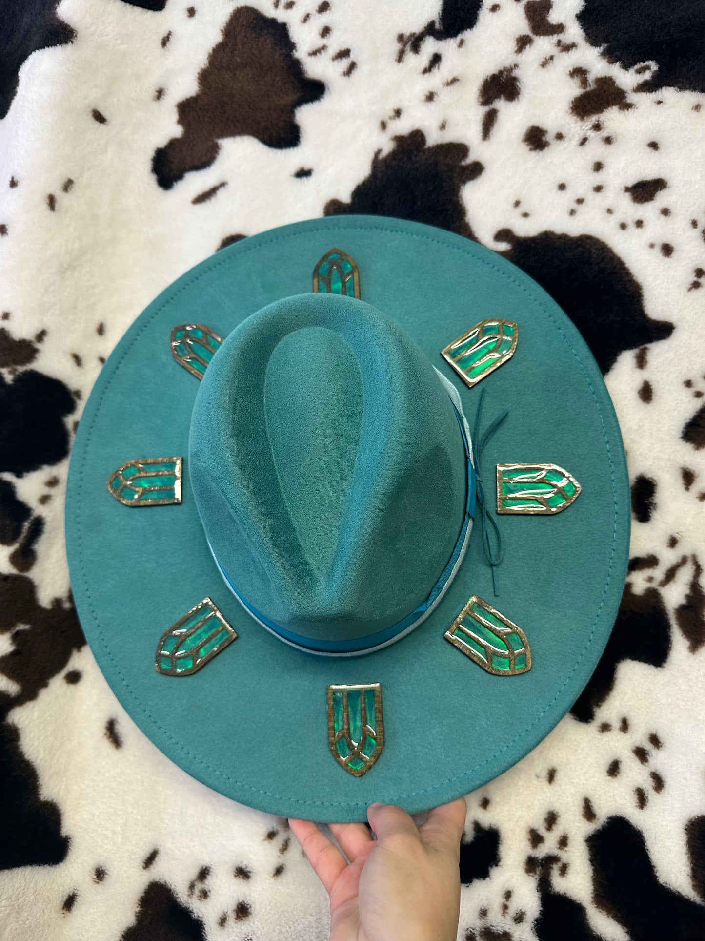 Blue Stained Glass Hat
