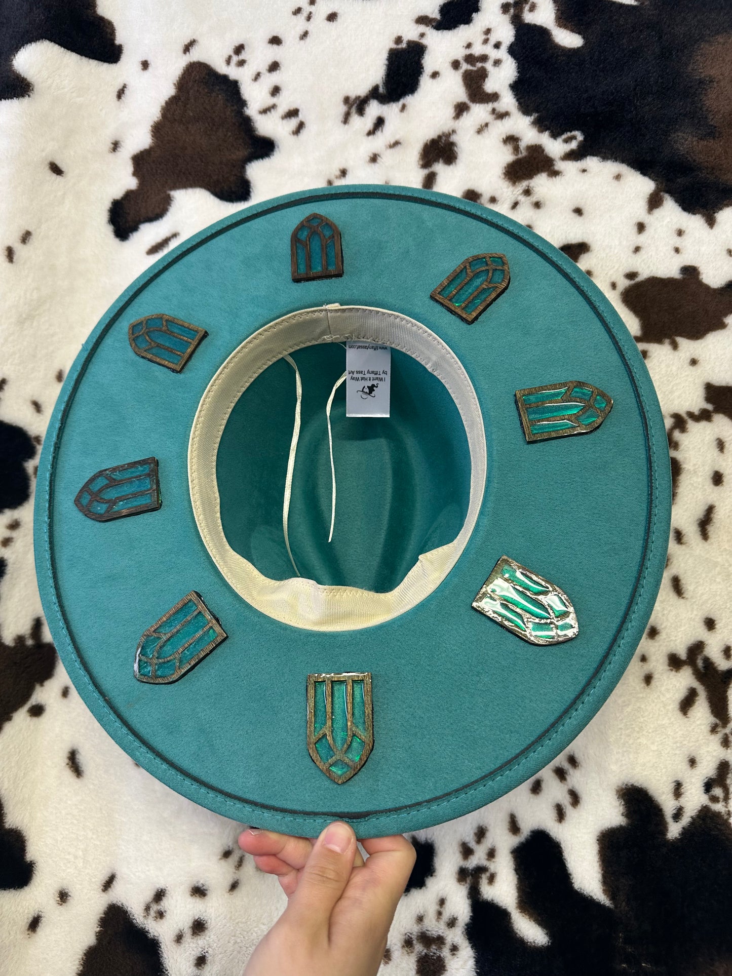 Blue Stained Glass Hat