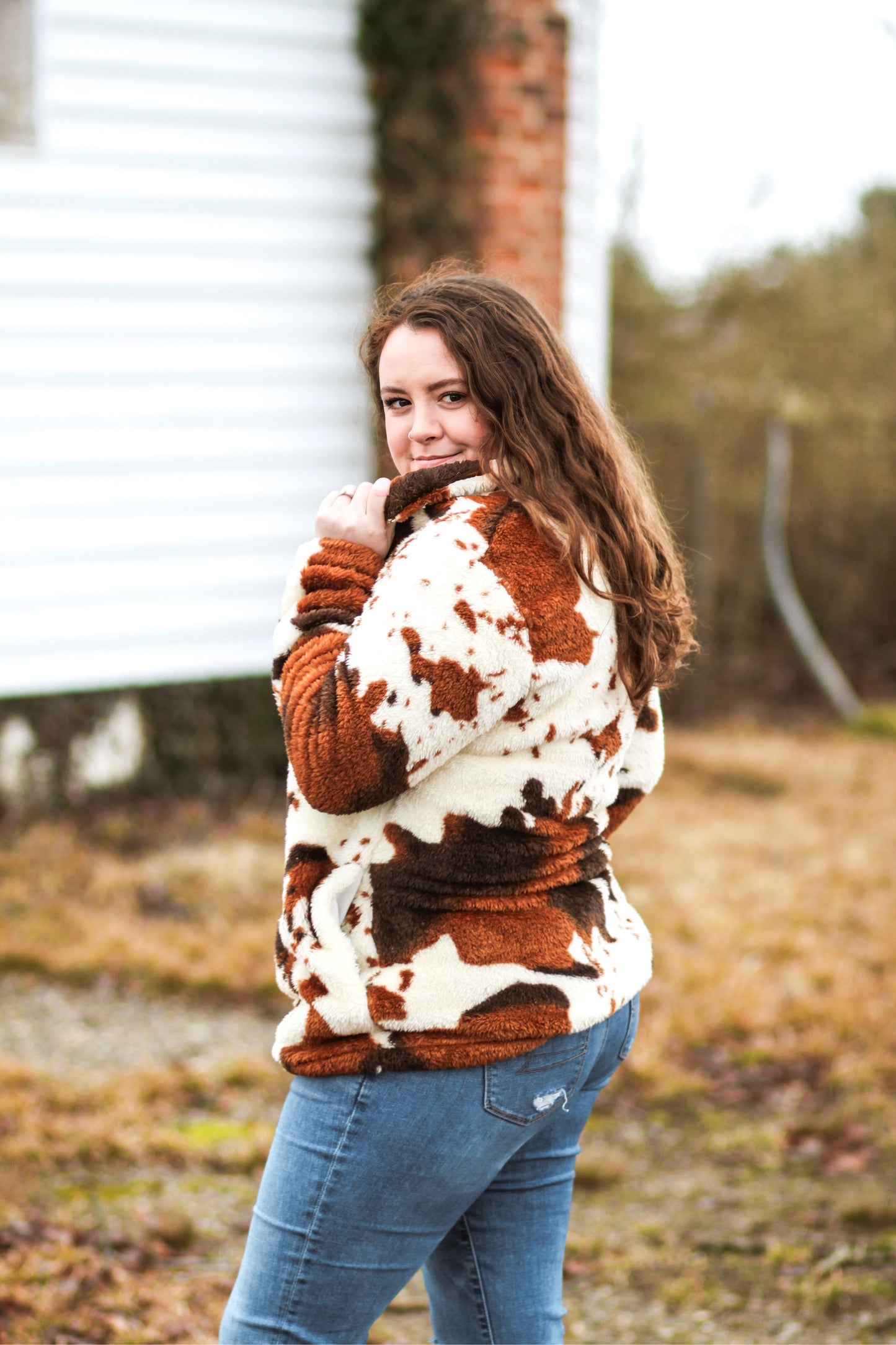 Cow Print Hoodie