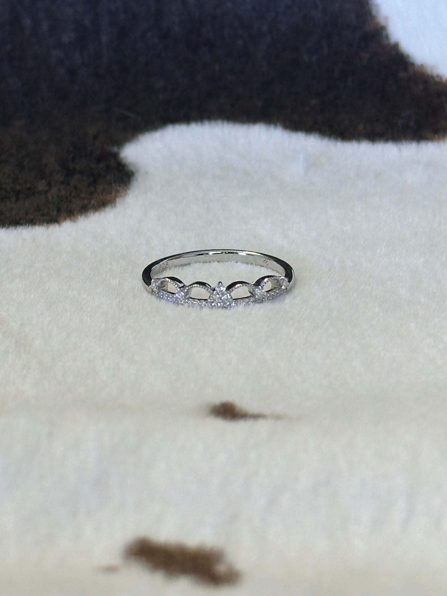 Sterling Silver Mini Tiara Ring