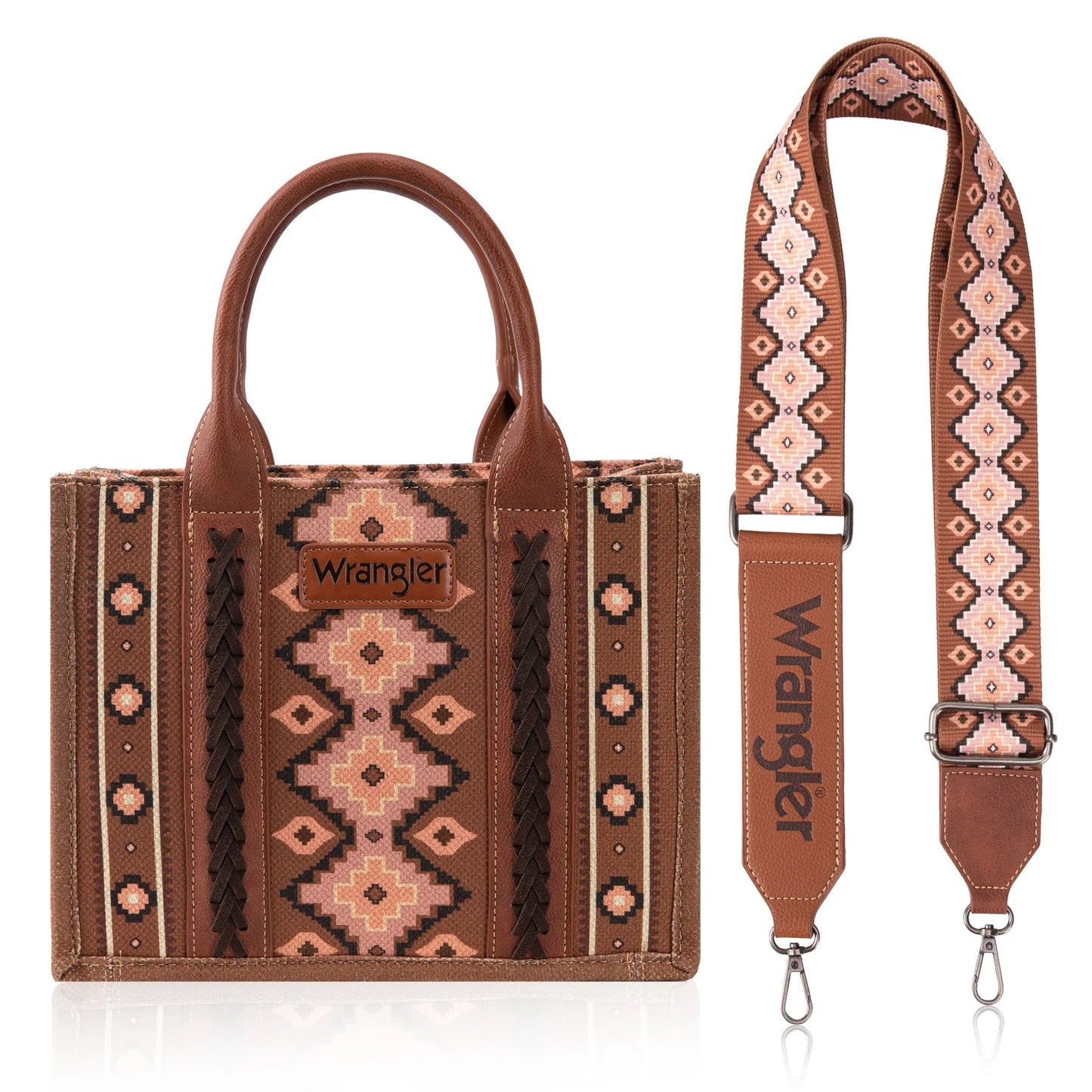 Southwestern Crossbody - Dark Brown