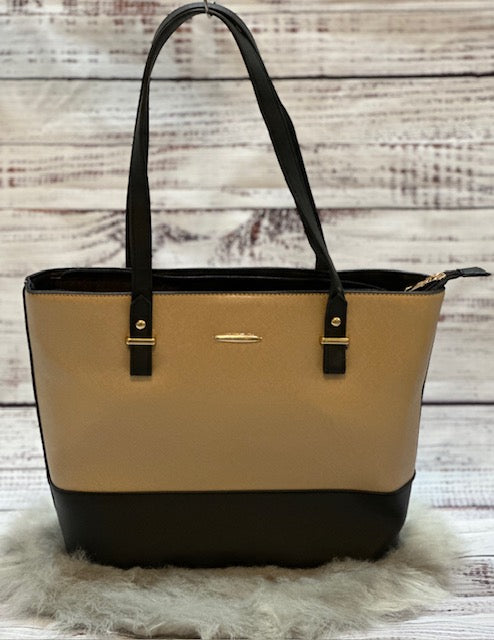 Gold and Black Tote