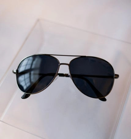 Aviator Gun Metal Glasses