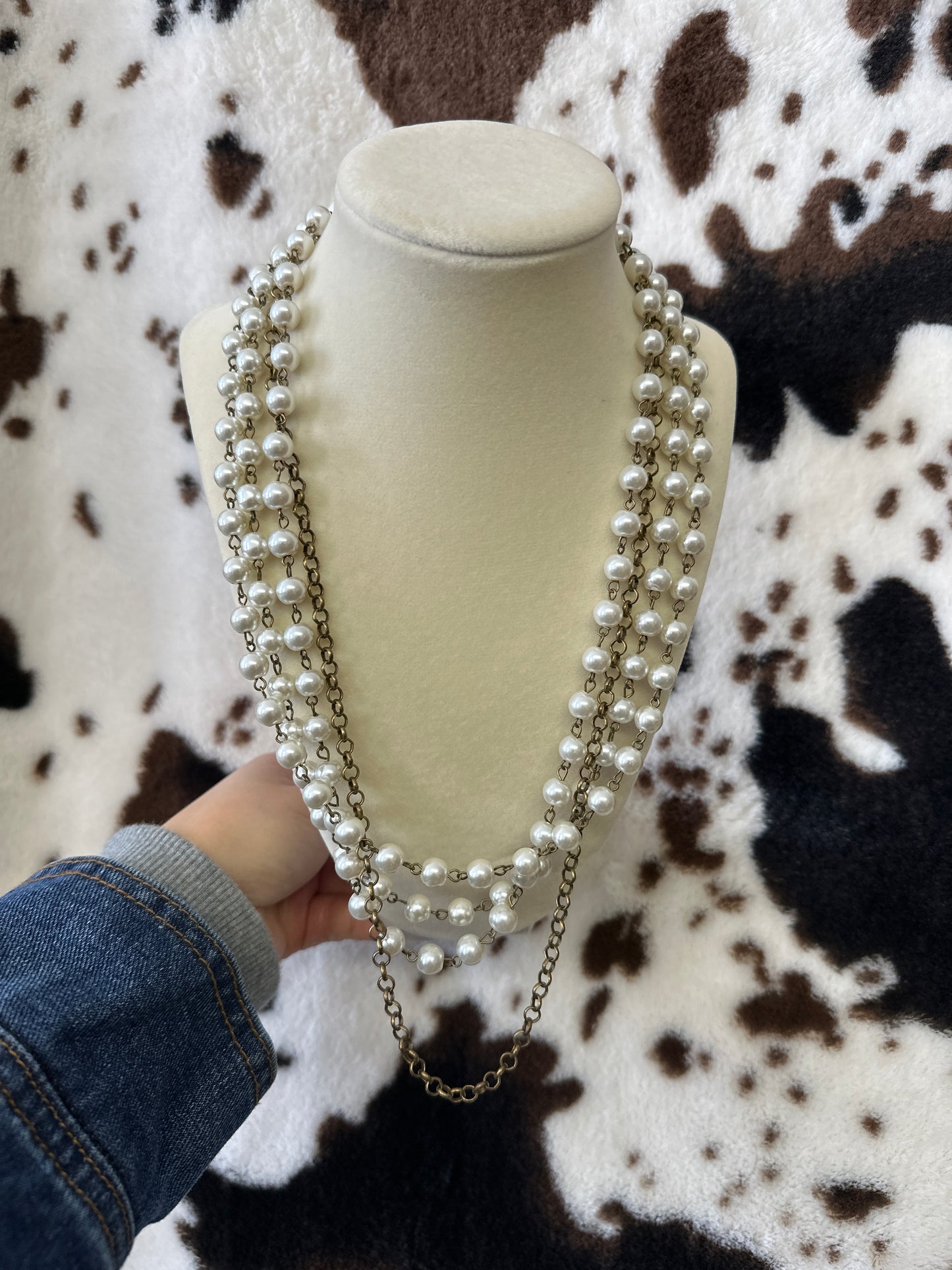 White Beaded Necklace