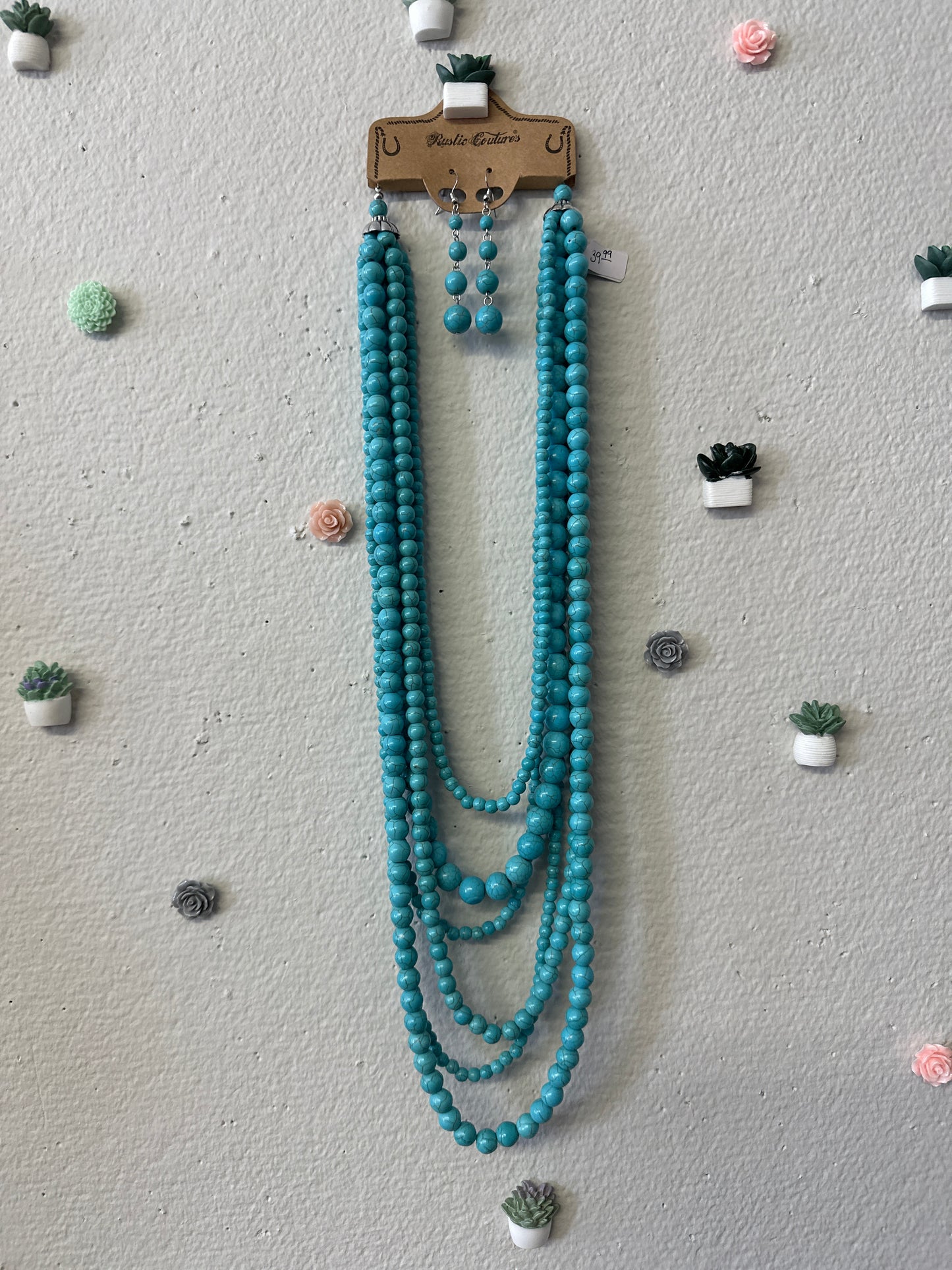 Turquoise Necklace & Earring Set