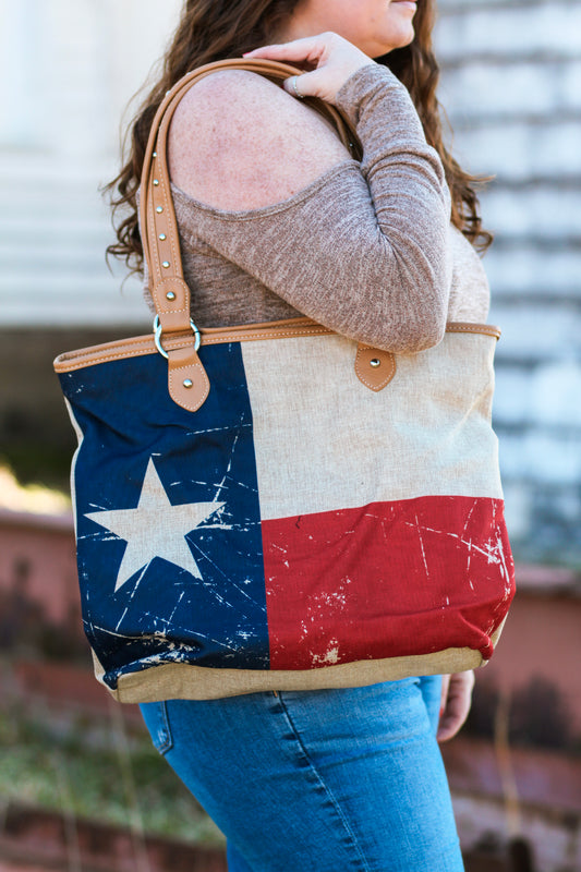 Texas Canvas Tote Bag