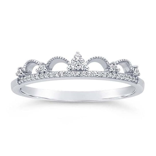 Sterling Silver Mini Tiara Ring