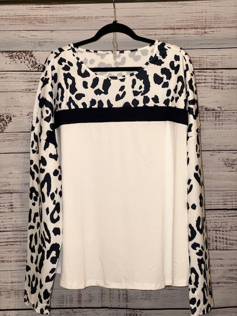 White - Leopard Long Sleeve