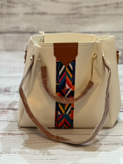 Geometric Stripe Purse